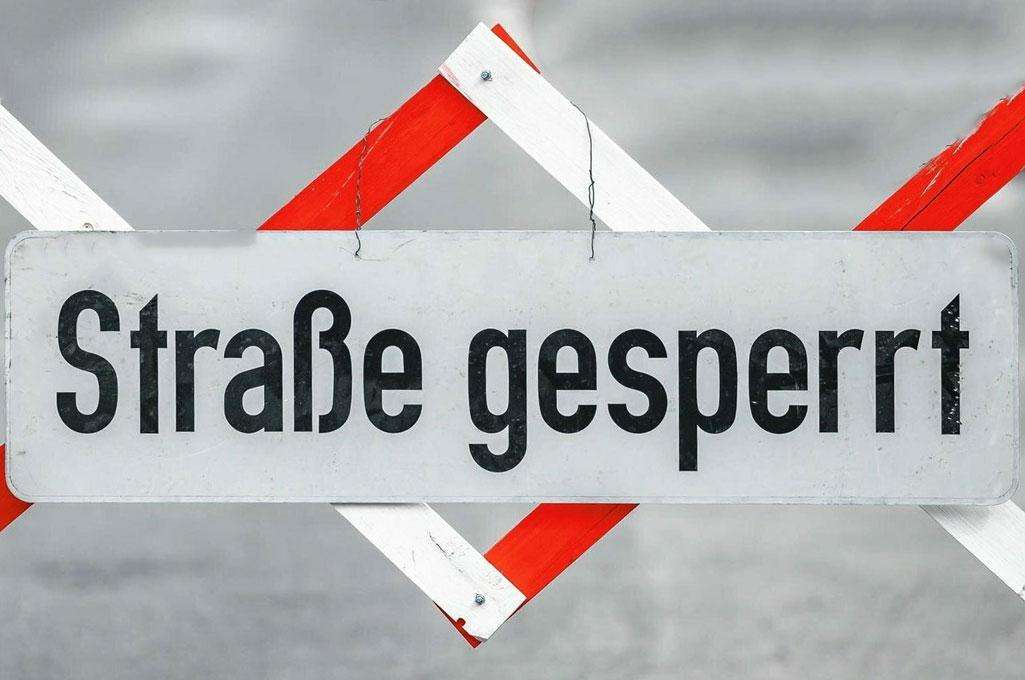 strasse gesperrt