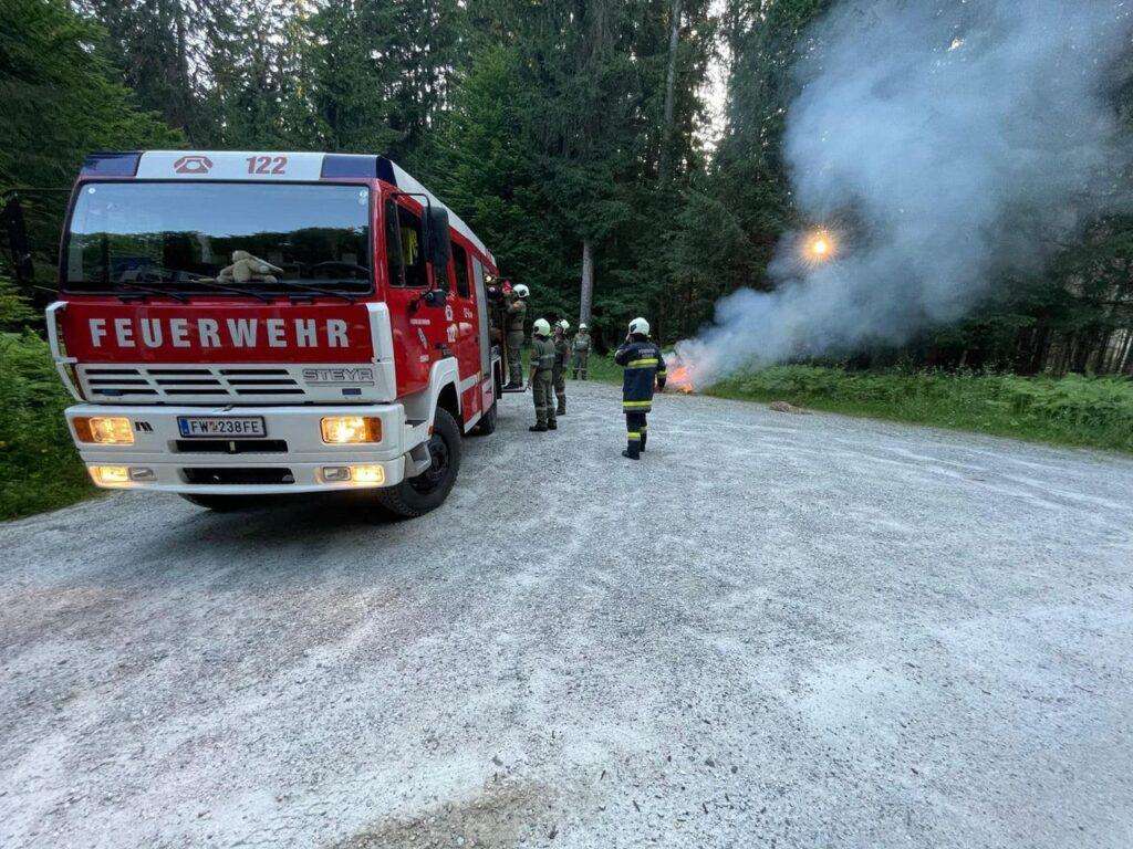 Ossiacher See News | Feuerwehr und Bergrettung übten