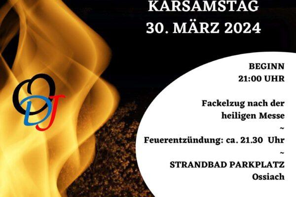 Ossiacher See News | Ossiacher Osterfeuer wird lodern