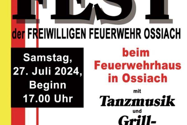 Ossiacher See News | Fest der Freiwilligen Feuerwehr Ossiach