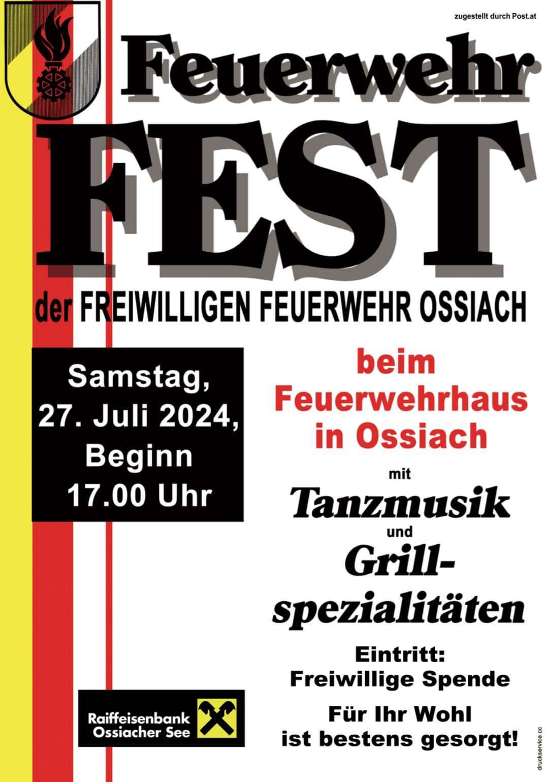 Ossiacher See News | Fest der Freiwilligen Feuerwehr Ossiach