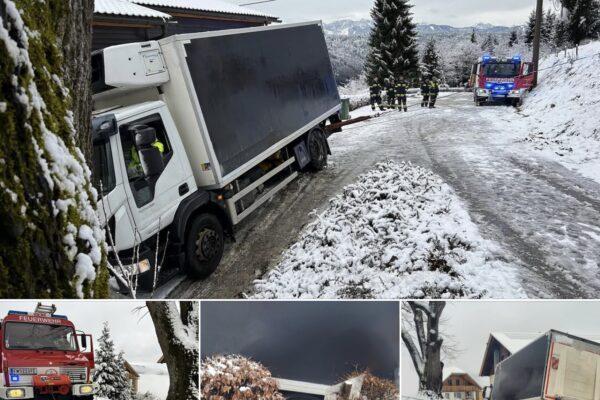 Ossiacher See News | Gerlitzenstraße: Im Schnee stecken geblieben