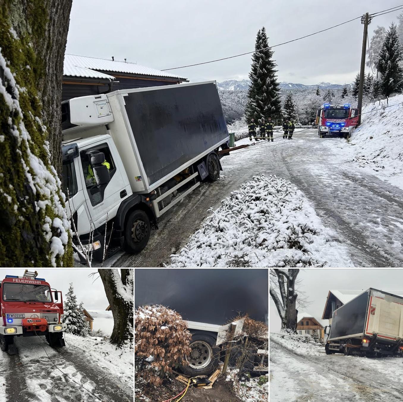 Ossiacher See News | Gerlitzenstraße: Im Schnee stecken geblieben