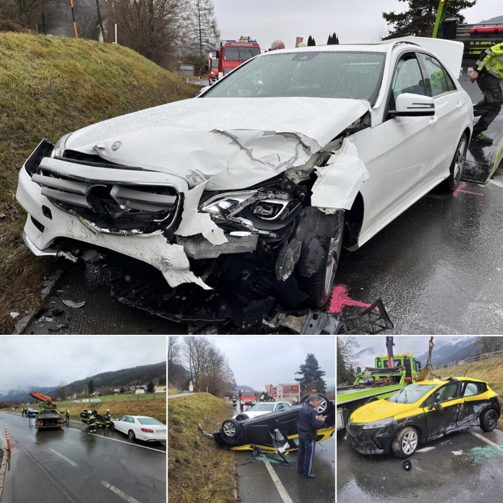 Ossiacher See News | Verkehrsunfall auf der B 94 in Stiegl